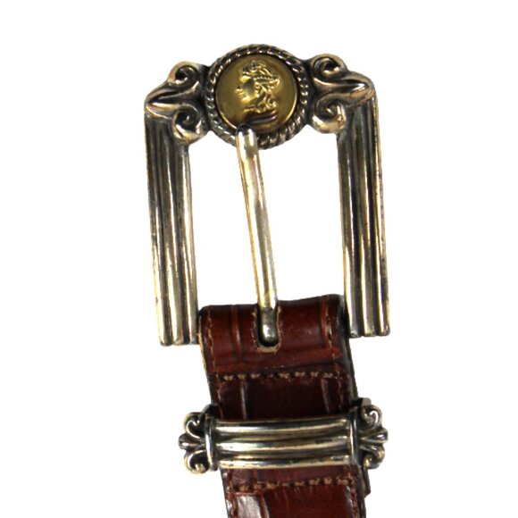 Brighton Museum Collection Vintage Brown Roman Mythology Medallions Belt… - Picture 5 of 11